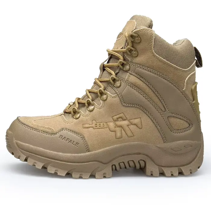 Bottines classiques en cuir pour hommes, chaussures d'extérieur, pour la chasse, le Trekking, le Cam