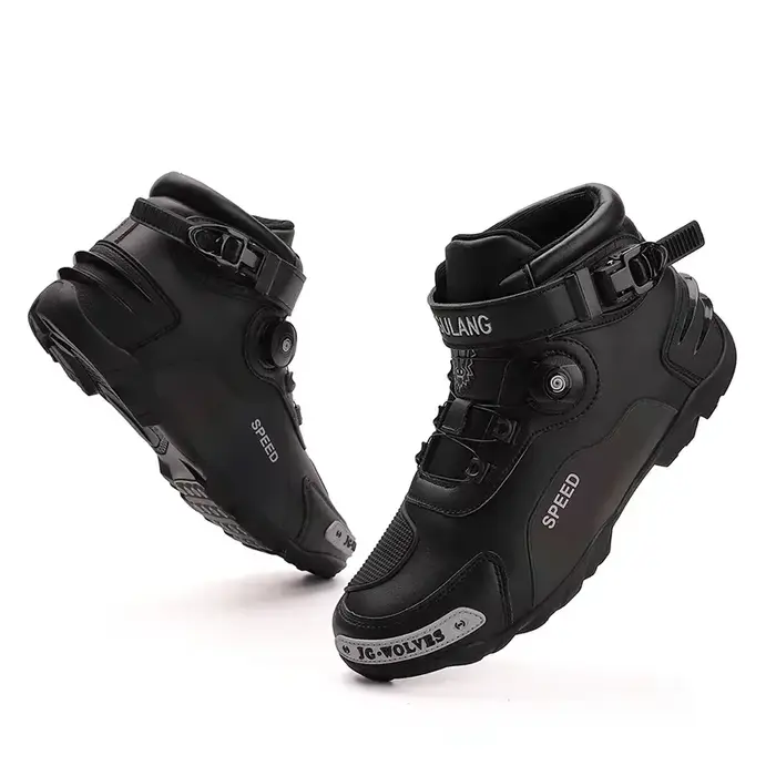 Bottes de motocross cuir respirant pour homme femme occasions spéciales équitation randonnée moto montagne