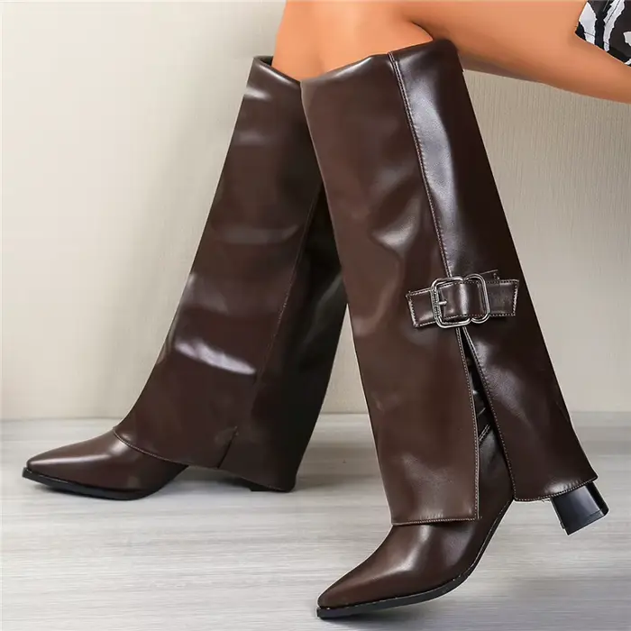Bottes Tube longues à la mode pour femmes