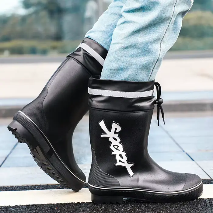 Bottes de pluie mi-mollet pour hommes