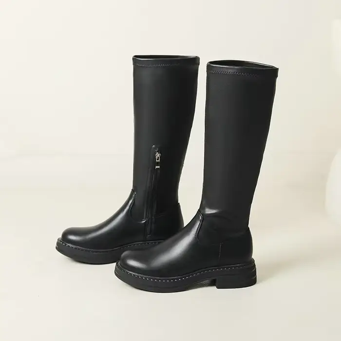 Bottines extensibles en PU souple