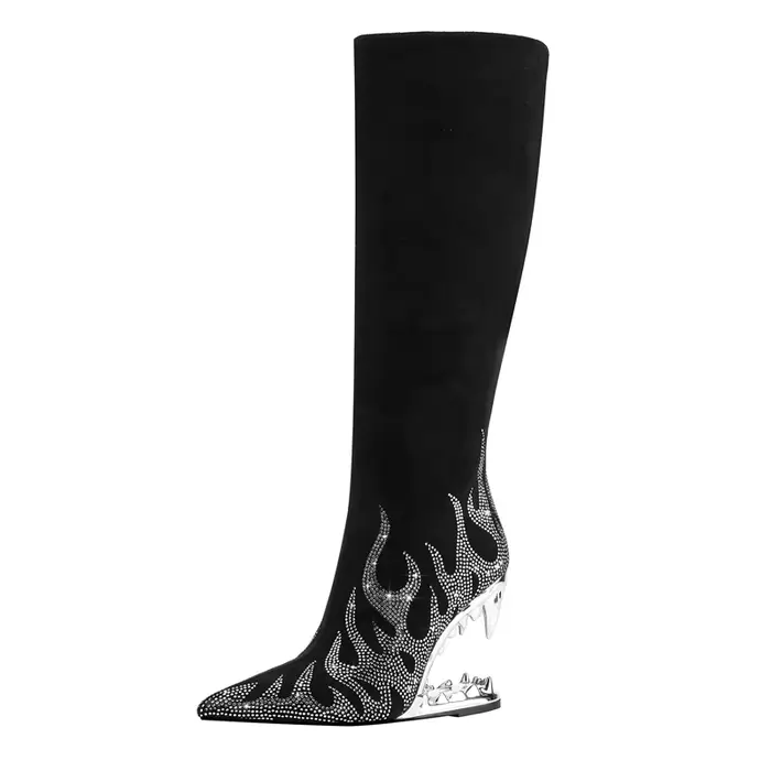 Nouvelles bottes pour femmes Kaky à talons hauts