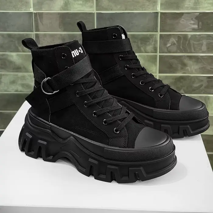 Bottes d'extérieur décontractées à fond épais pour hommes