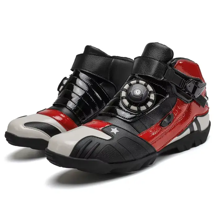 Bottes de moto confortables et légères, antidérapantes, résistantes à l'usure, équipement de protect