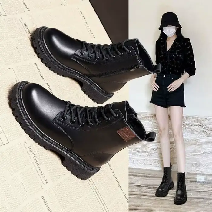 Bottines pour femmes à bout rond