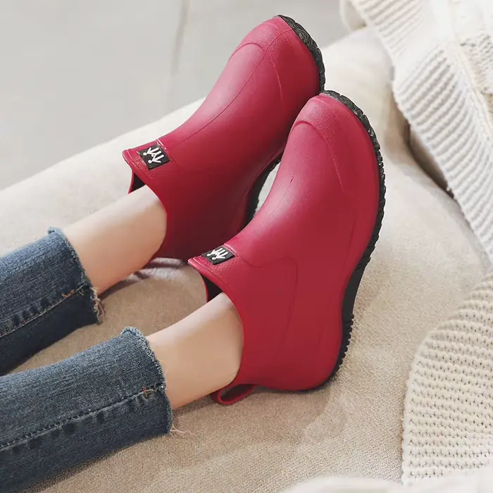 Bottines de pluie résistantes à l'usure, antidérapantes pour femmes, adaptées aux randonnées et aux activités de plein air, été