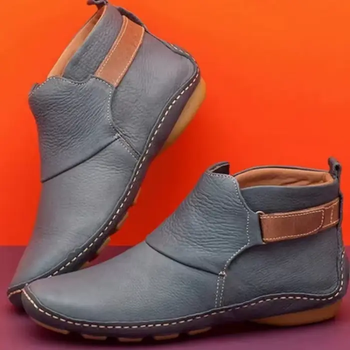 Bottines dames mode femmes bottes chaussures plates imperméables