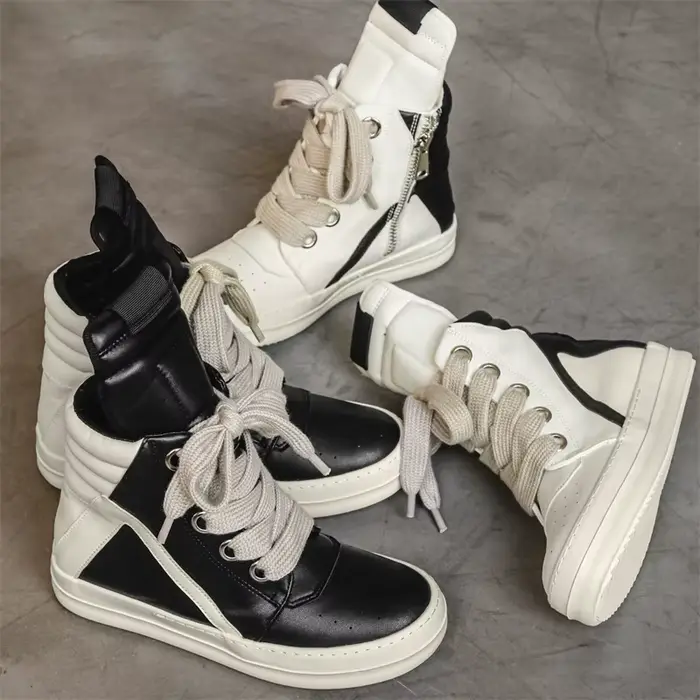 Bottes hautes pour homme vintage polyvalentes résistantes à la pluie pour les occasions décontractées et les randonnées