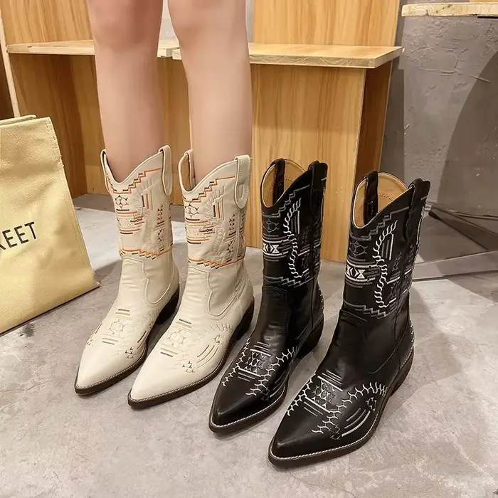Bottes mi-mollet pour femmes