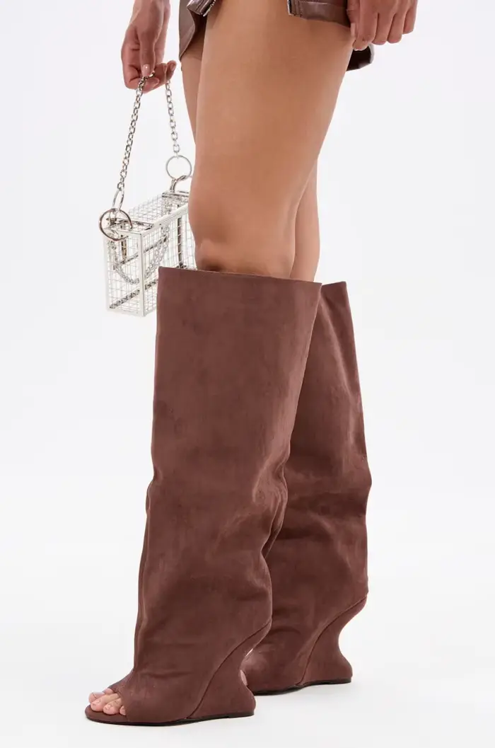 Bottes à talons hauts épais pour femmes