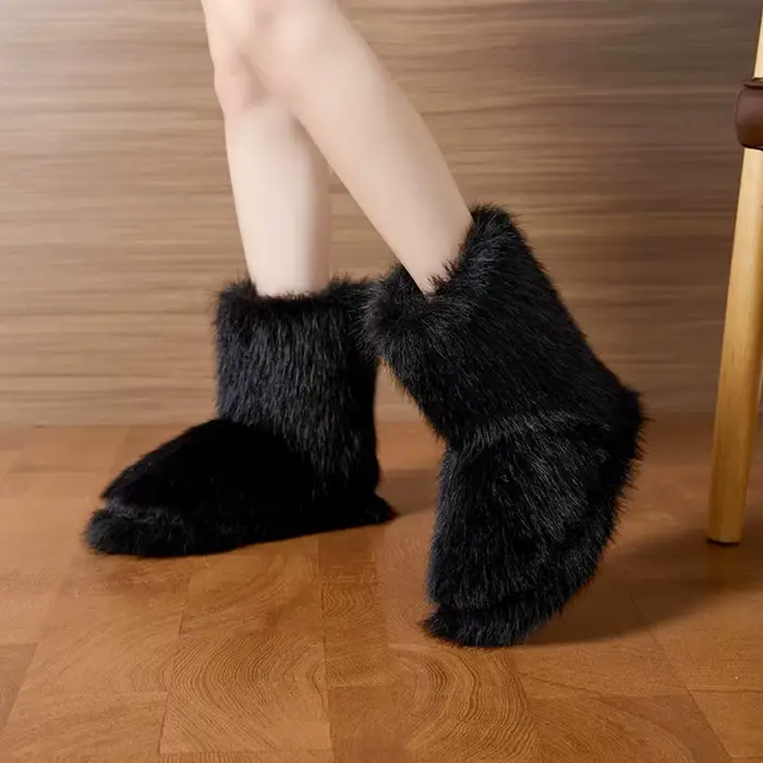 Bottines d'hiver douillettes pour femme