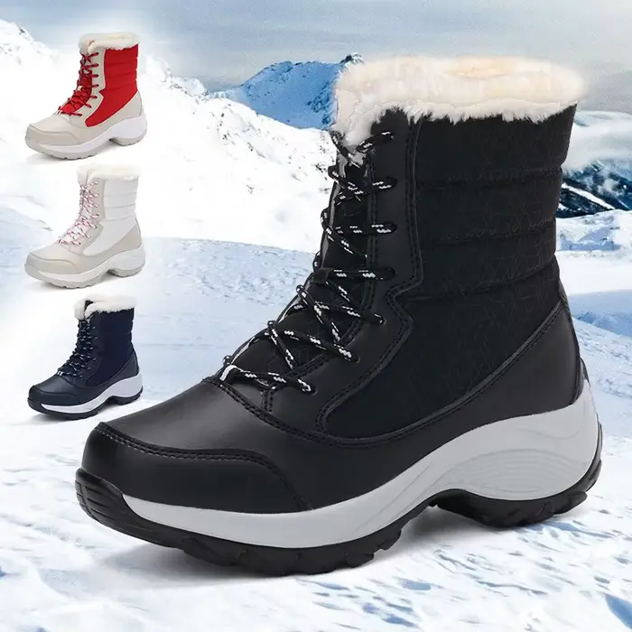 Bottines à plateforme épaisse pour femme