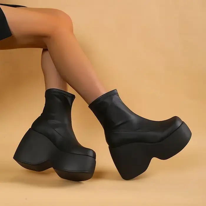 Bottines à plateforme épaisse pour femmes