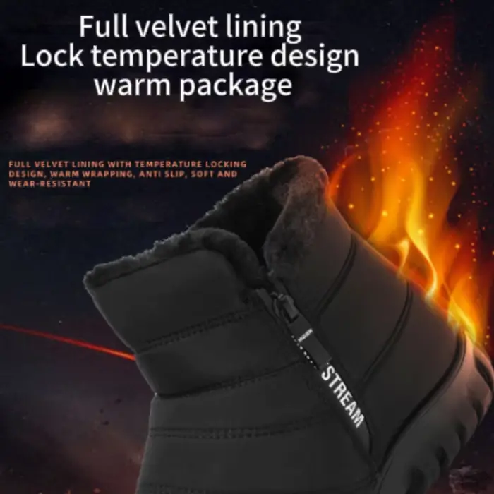 Bottes d'hiver imperméables et chaudes pour femmes et hommes