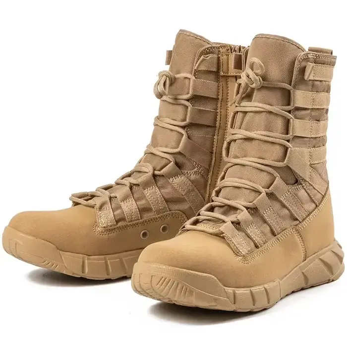 Bottes de randonnée montantes pour hommes, chaussures de sécurité pour le travail en plein air dans 