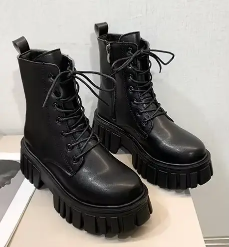Chaussures pour femmes, bottes d'hiver 2026, nouvelles bottes britanniques pour femmes, mode, semell