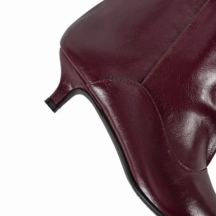Nouvelles bottes à talon chaton et tube large