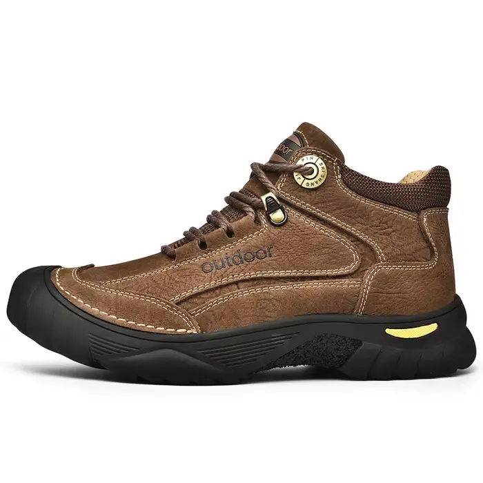 Hiver noir en cuir véritable confortable chaussures pour hommes mode marque de luxe