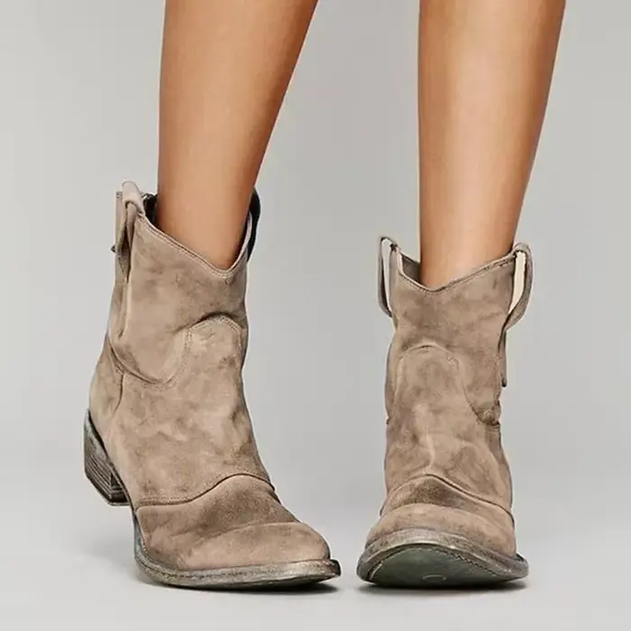 Bottes de rinçage Cowboy vintage pour femmes