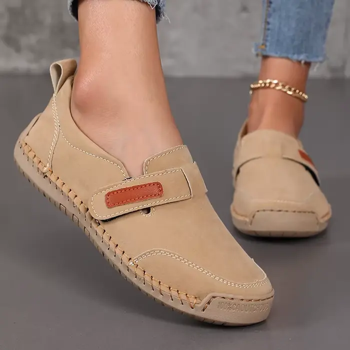 Bottes plates confortables et respirantes pour femmes, chaussures en cuir, nouveau Design de luxe, m