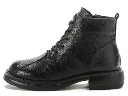 CICIYANG-Bottes de rinçage en cuir de vachette pour femmes, cuir véritable, fourrure, garder au chau