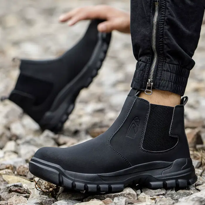 Bottes de travail de sécurité imperméables pour hommes