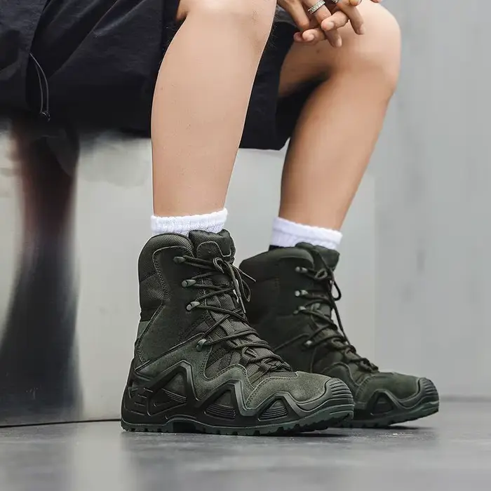 Plate-forme hommes bottes marée confortable chaussures