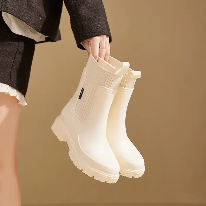 Bottes de pluie mi-mollet pour femmes
