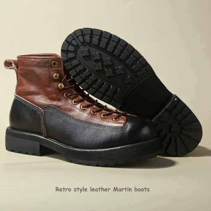 Bottes de travail montantes pour hommes style Amekaji