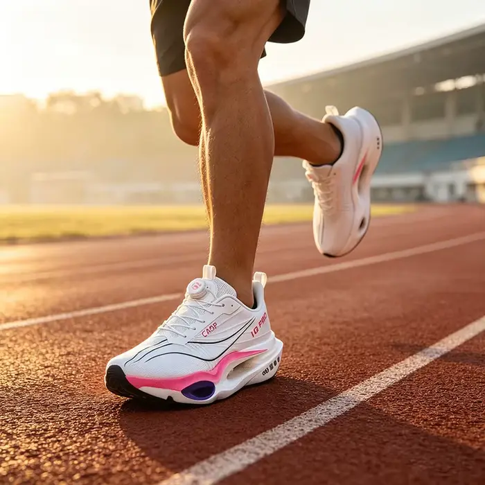 Chaussures de course avec plaque en carbone