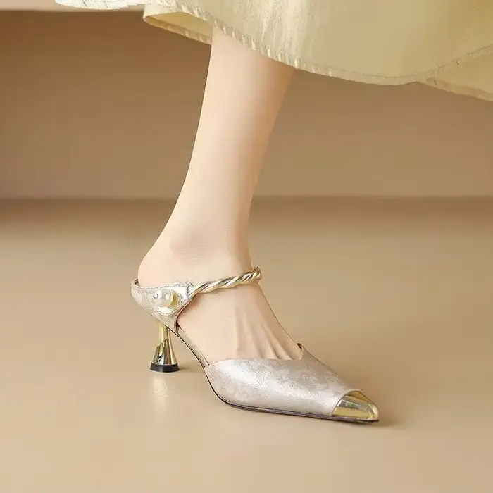 Chaussures pour femmes, mules, sandales, pantoufles à la mode, bon marché, french idation, faciles à