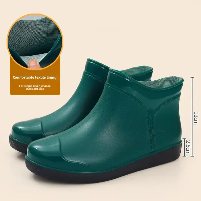 Bottes de pluie basses confortables pour femmes