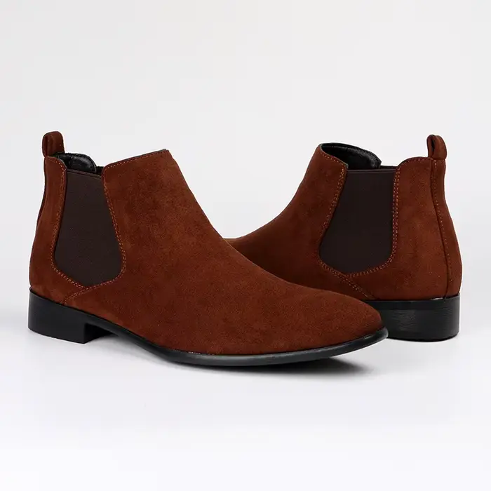 Bottines Chelsea en daim pour hommes