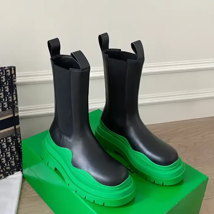 Bottes Chelsea en Cuir Élégantes pour Femmes Occasions Spéciales Printemps Automne Nouvelle Collection 2026