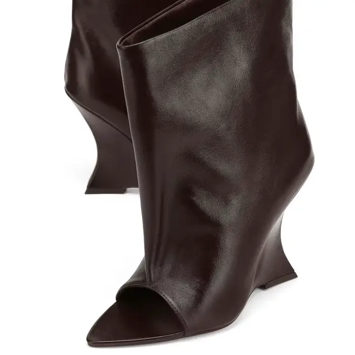 Bottines européennes pour femmes à bout ouvert