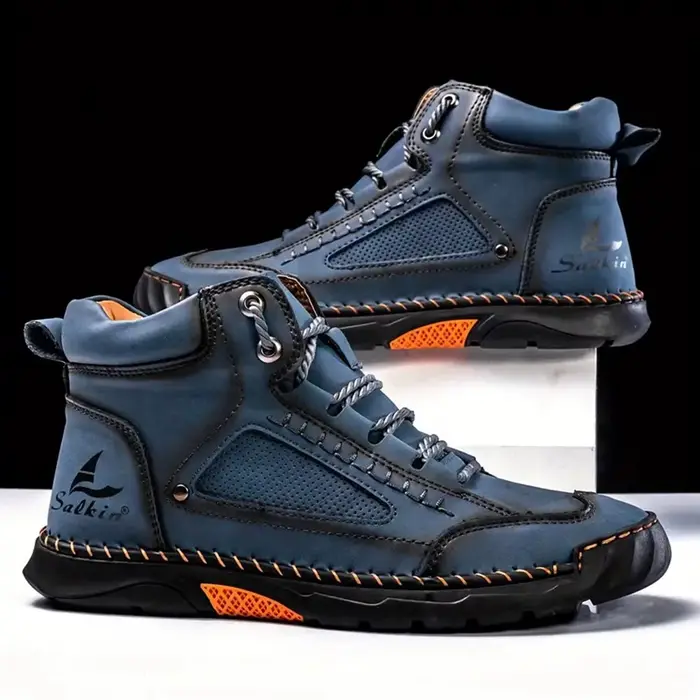 Bottes vintage faites à la main grandes tailles pour hommes décontractées à lacets bottes de randonnée et de trekking printemps automne occasions spéciales