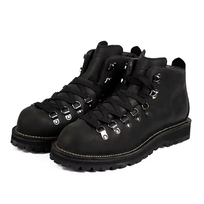 Bottines vintage en cuir pour hommes – Chaussures d'alpinisme rétro, cuir véritable, bottes d'extéri