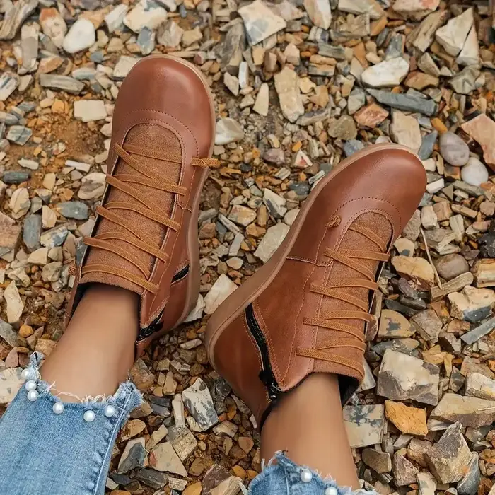 Bottines d'hiver vintage confortables et anti-dérapantes pour femmes, bottes de neige, chaussures de marche pour occasions spéciales