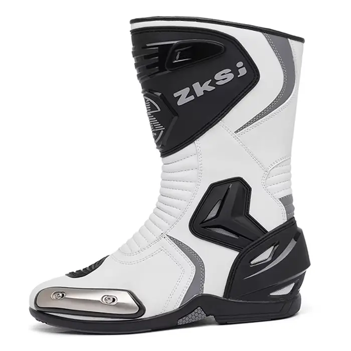 Bottes de Motocross antidérapantes pour hommes, chaussures de route antidérapantes, résistantes à l'