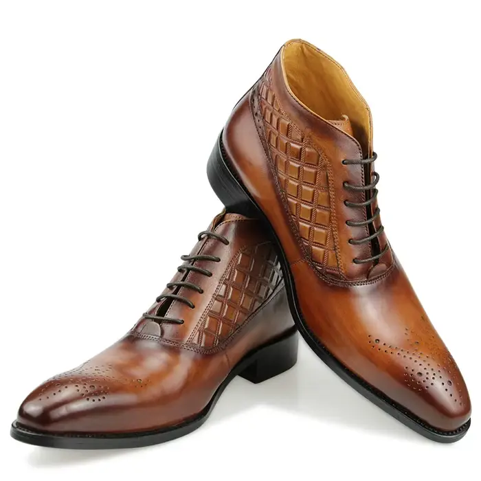 Bottes de rinçage en cuir véritable pour hommes