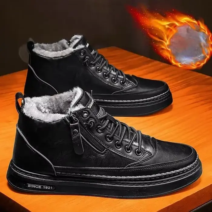 Chaussures chaudes d'hiver en coton pour hommes