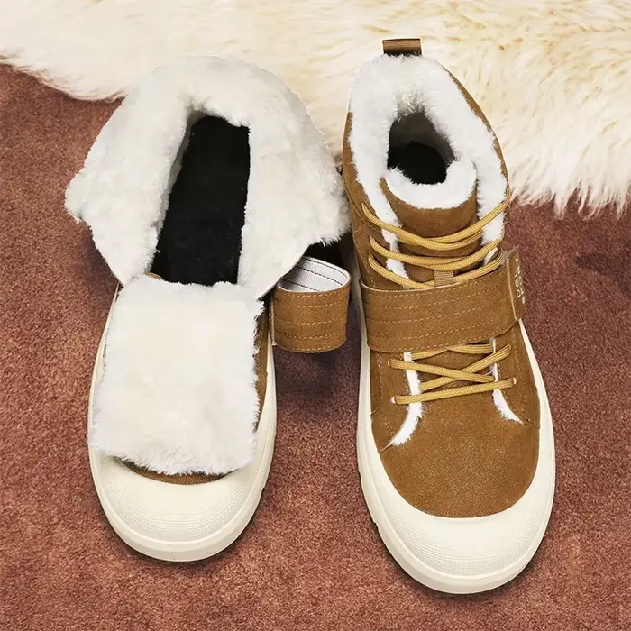 Nouvelles bottes hommes hiver mode chaussures en peluche