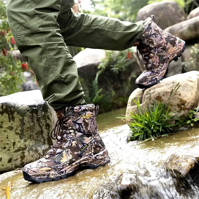 Bottes de chasse de Camouflage montantes pour hommes