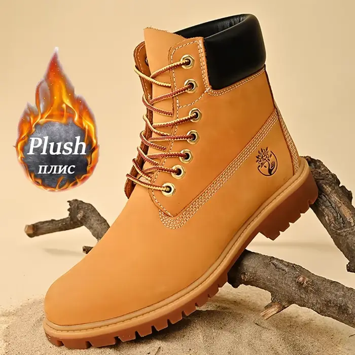Bottes hommes bottes hautes de haute qualité femmes chaussures en cuir mode baskets d'extérieur homm