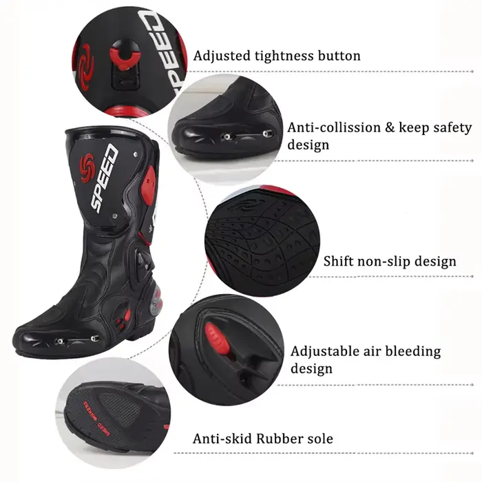 Bottes de moto pour homme et femme