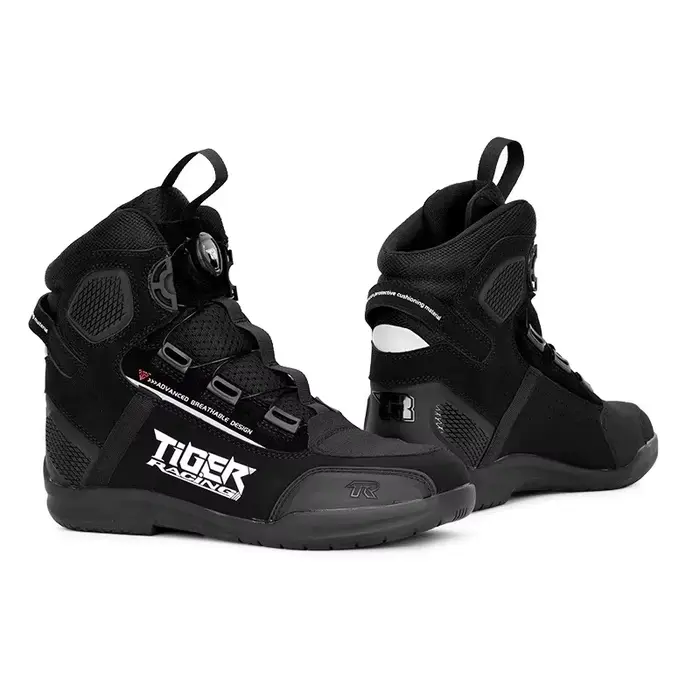 Tiger T1 chaussures d'équitation de moto bottes d'équitation de protection longues chaussures de cou