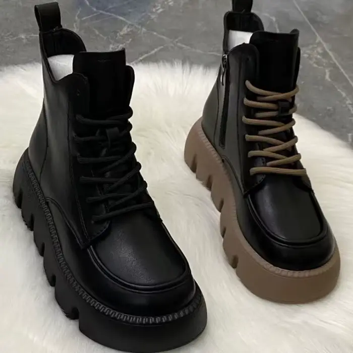 Bottes courtes polyvalentes rétro pour femmes