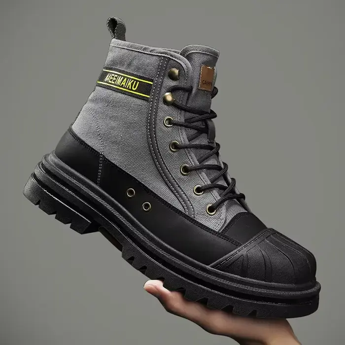 Bottes de travail en toile anti-collision pour hommes