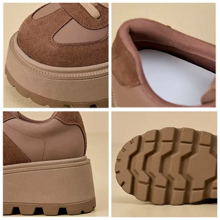 Fujin-Bottines en cuir véritable microcarence pour femme