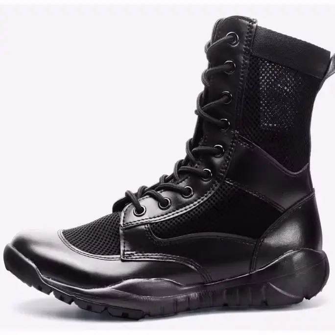 Bottes montantes ultralégères en maille aérée pour hommes, bottes d'été en filet des Forces spéciales, nouvelles collections 2025, pour homme, style loisir, haute qualité, ajustement parfait, confort maximal, occasions estivales et quotidiennes